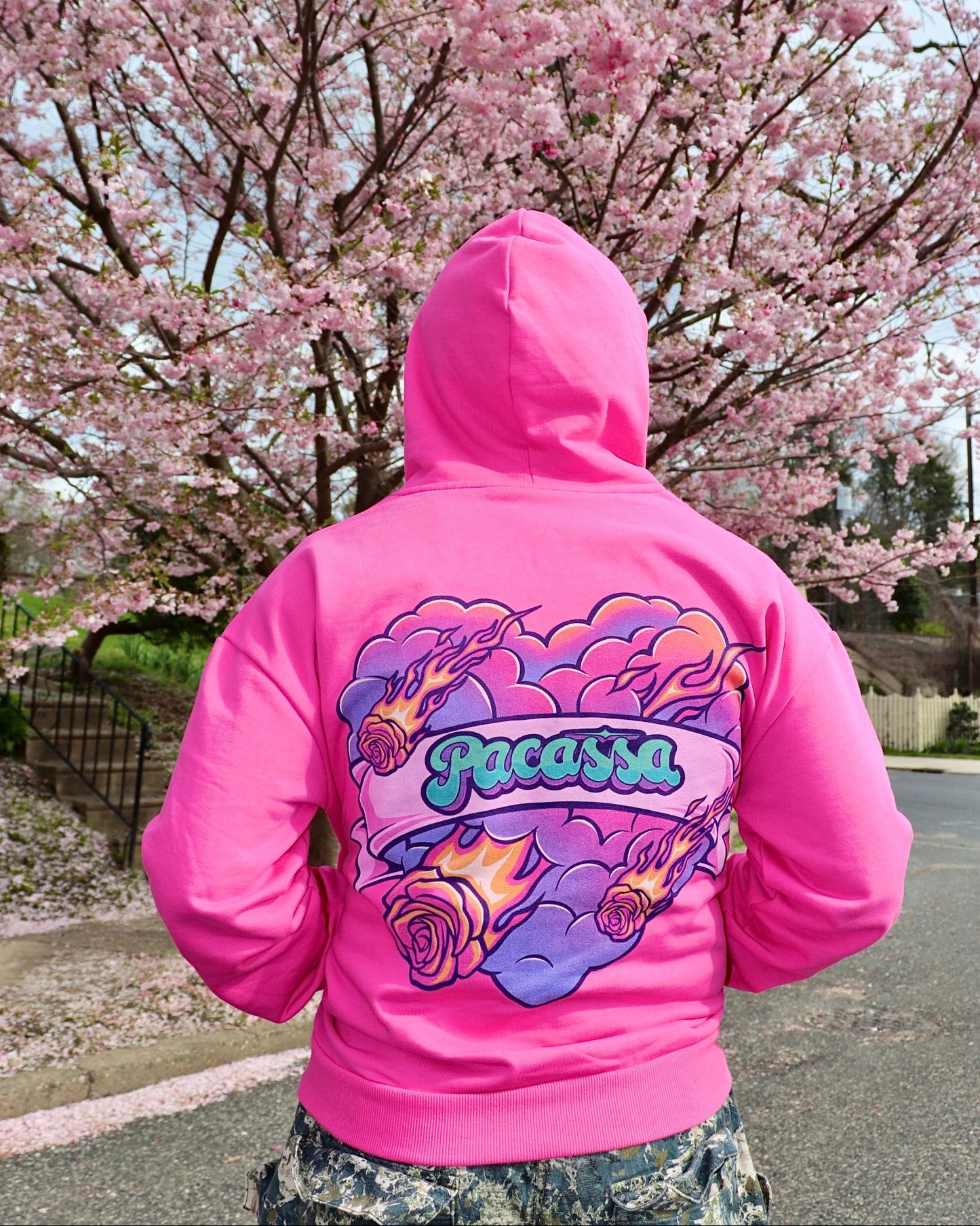"LOVE STORM" HOODIE (PINK)