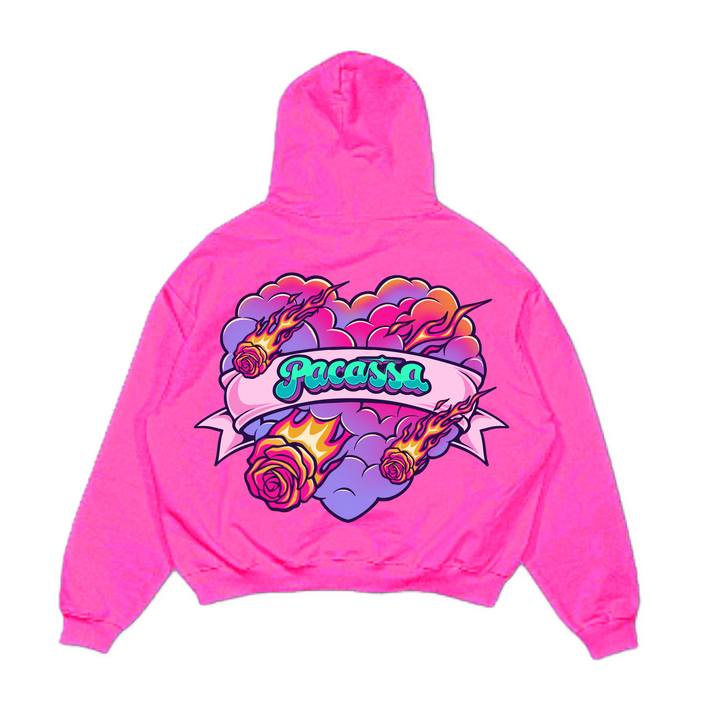 "LOVE STORM" HOODIE (PINK)