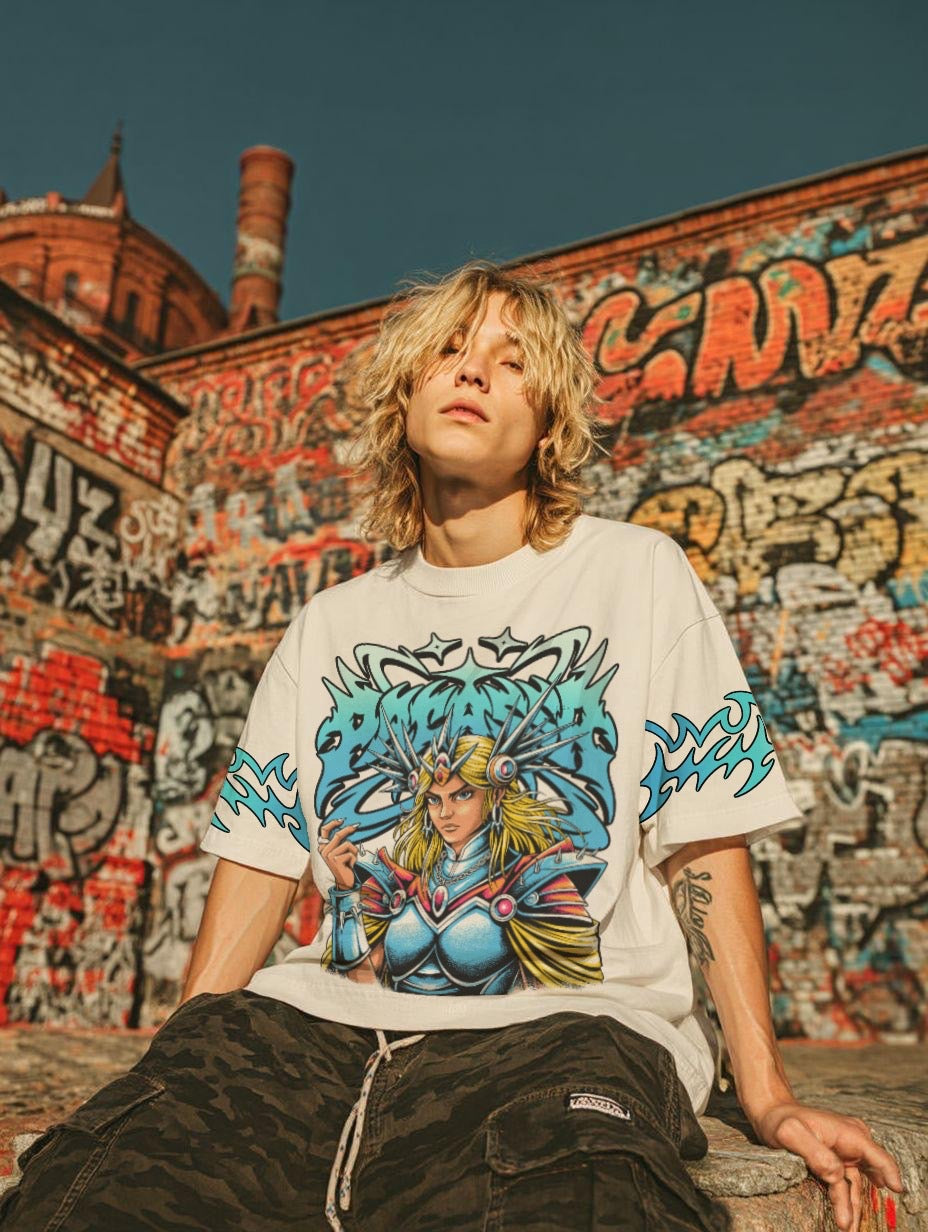 "GALACTIC QUEEN" TEE (BLUE ICE)