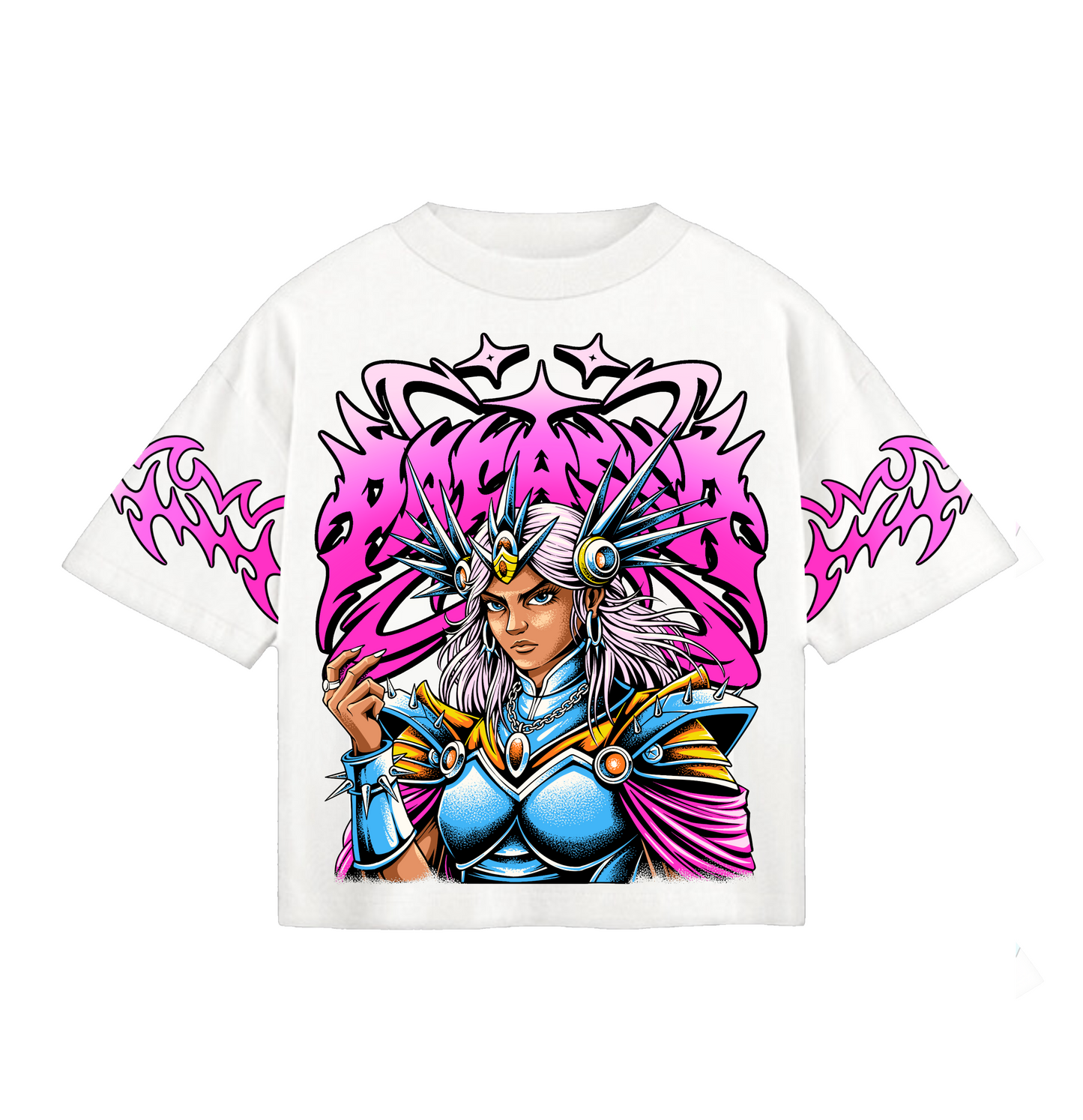 "GALACTIC QUEEN" TEE (ELECTRIC ROSE)