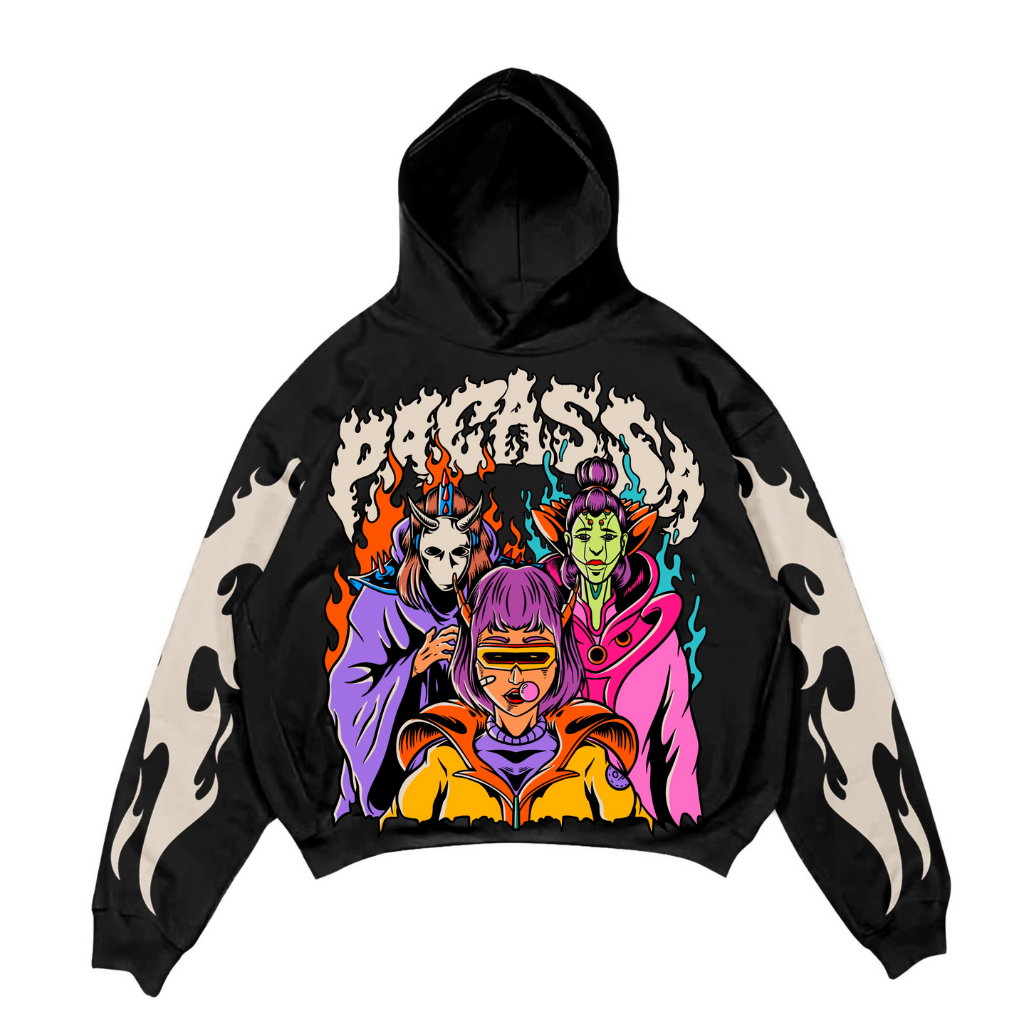 "HEAVENLY INFERNO" HOODIE (BLACK)