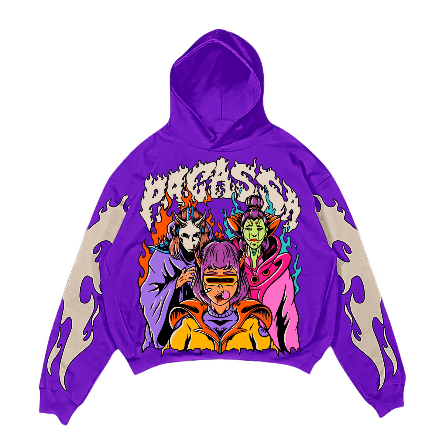 "HEAVENLY INFERNO" HOODIE (PURPLE)