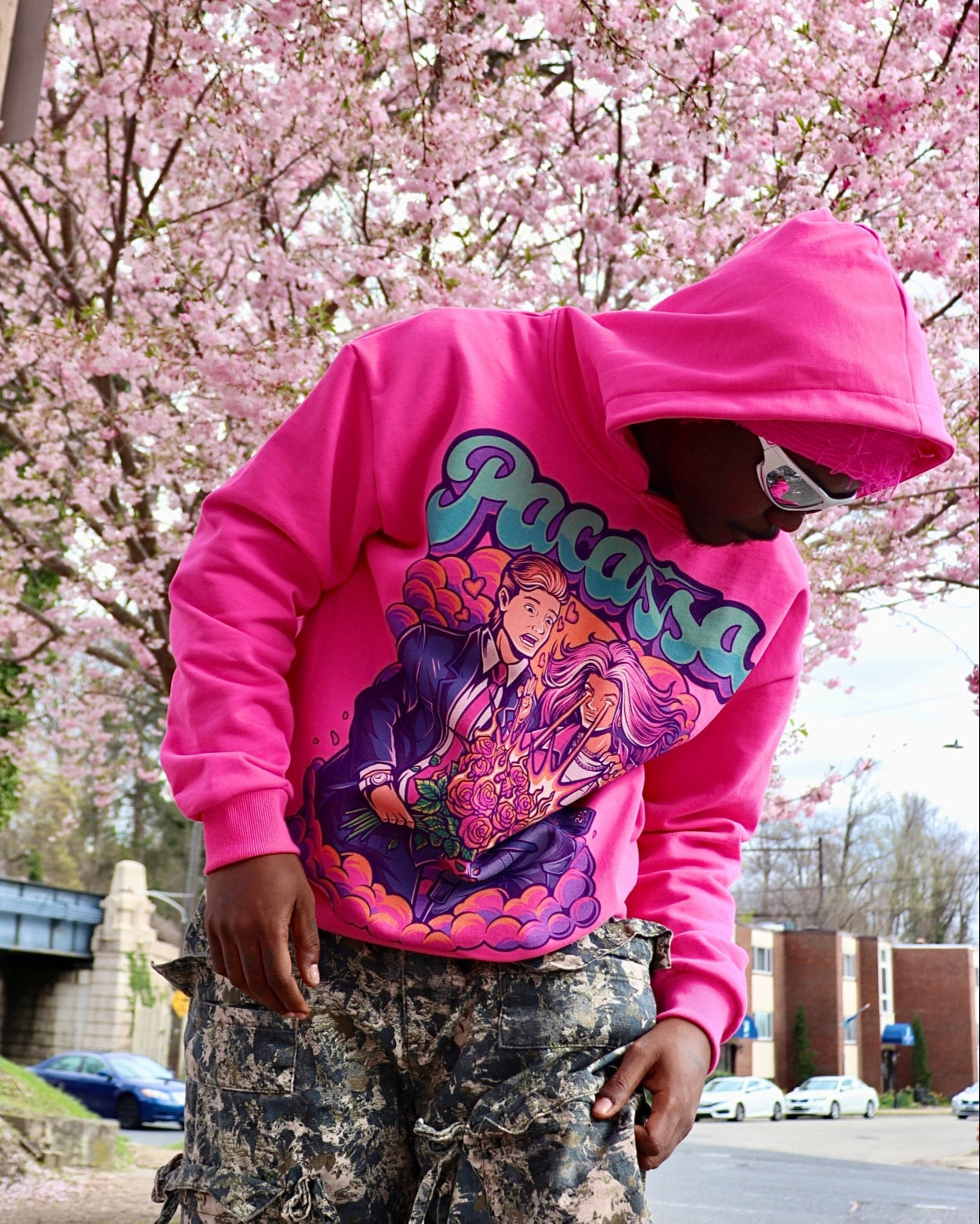 "LOVE STORM" HOODIE (PINK)