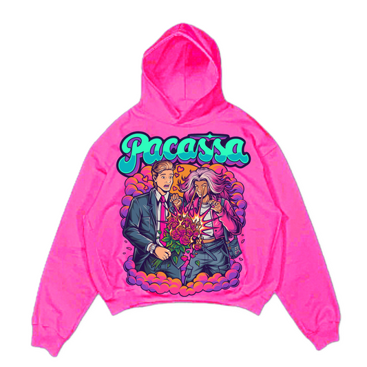"LOVE STORM" HOODIE (PINK)