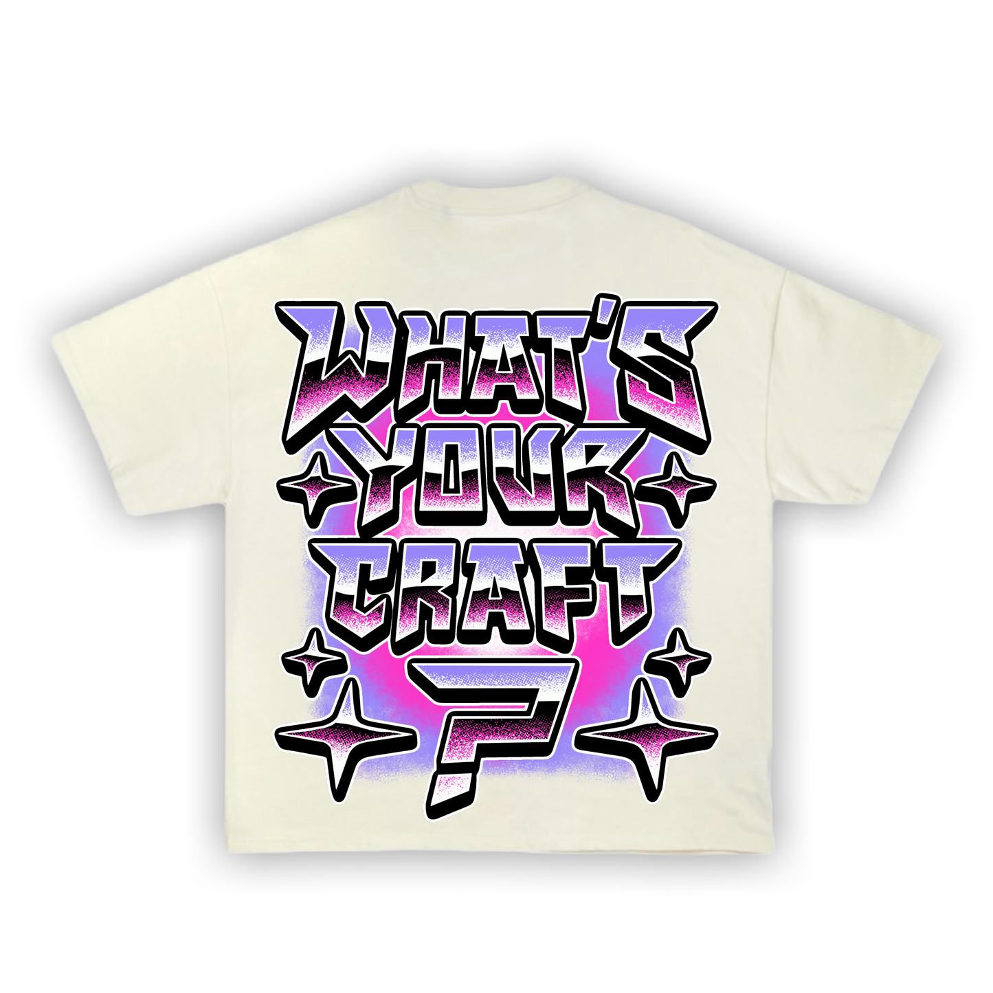 "WHAT'S YOUR CRAFT" TEE (CREME)